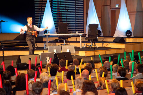 Conference Energisers with Boomwhackers 
 High energy conference ice-breaker with boomwhackers from Musical Teambuilding with Neal Fullerton